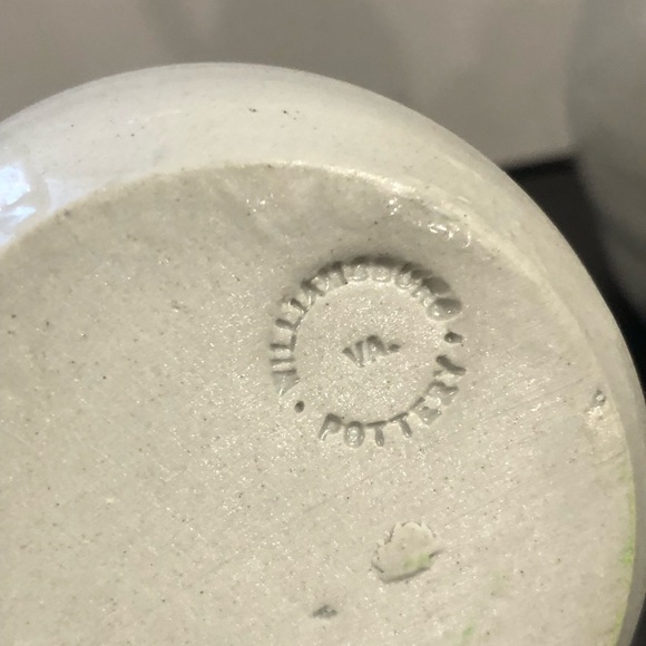 COPY - 3 Pieces of Williamsburg Pottery Handmade Salt Glaze All Stamped Jug 7” … - Picture 5 of 6